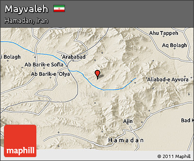 Shaded Relief 3D Map of Mayvaleh