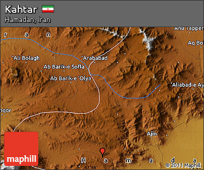 Physical Map of Kahtar