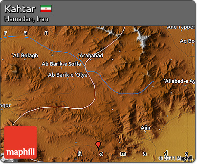 Physical Map of Kahtar