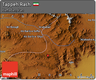 Physical Map of Tappeh Rash