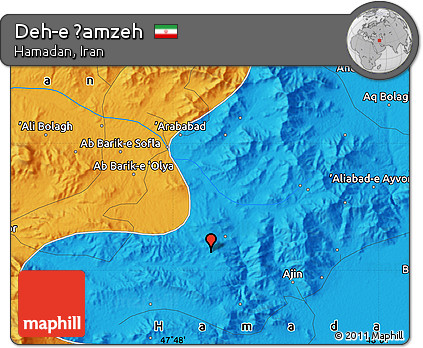 Political Map of Deh-e Ḩamzeh