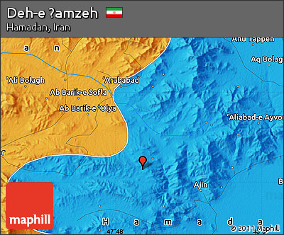 Political Map of Deh-e Ḩamzeh