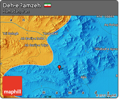 Political Map of Deh-e Ḩamzeh
