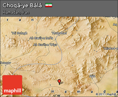 Satellite Map of Choqā-ye Bālā