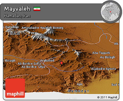 Physical Panoramic Map of Mayvaleh