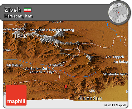 Physical Panoramic Map of Zīveh