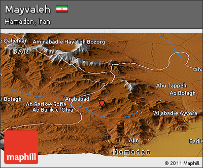 Physical Panoramic Map of Mayvaleh