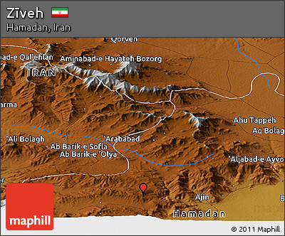 Physical Panoramic Map of Zīveh