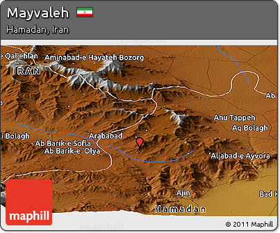 Physical Panoramic Map of Mayvaleh