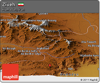 Physical Panoramic Map of Zīveh
