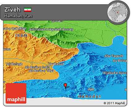 Political Panoramic Map of Zīveh