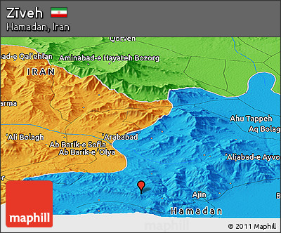 Political Panoramic Map of Zīveh