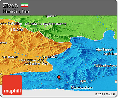 Political Panoramic Map of Zīveh