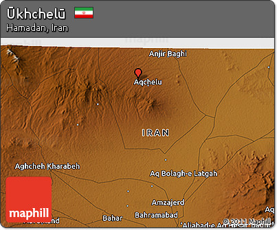 Physical 3D Map of Ūkhchelū