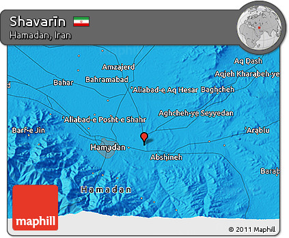 Political 3D Map of Shavarīn