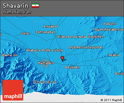 Political 3D Map of Shavarīn