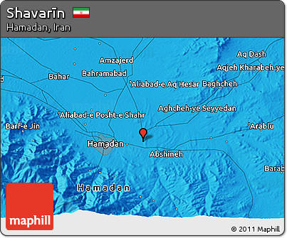 Political 3D Map of Shavarīn