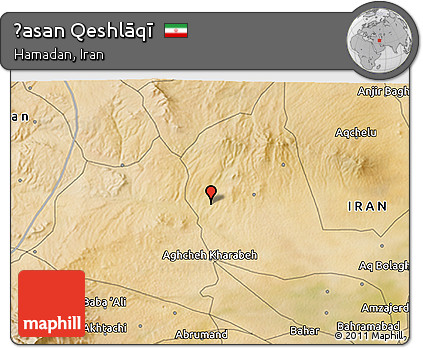 Satellite 3D Map of Ḩasan Qeshlāqī