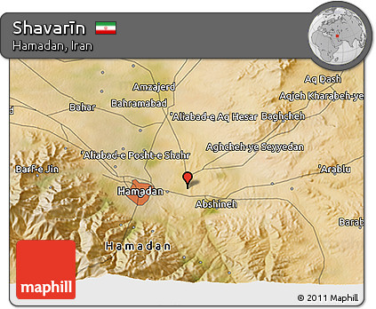 Satellite 3D Map of Shavarīn