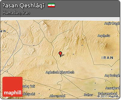 Satellite 3D Map of Ḩasan Qeshlāqī
