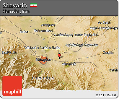 Satellite 3D Map of Shavarīn