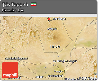 Satellite 3D Map of Ţās Tappeh