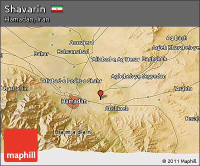 Satellite 3D Map of Shavarīn