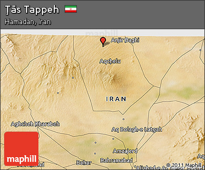 Satellite 3D Map of Ţās Tappeh