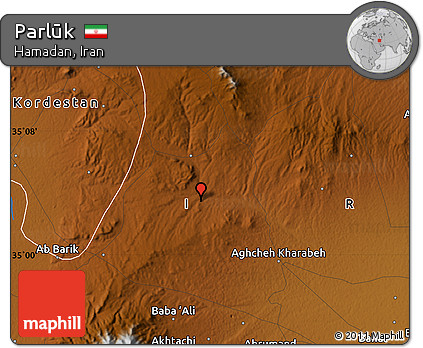 Physical Map of Parlūk