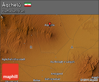 Physical Map of Āqchelū