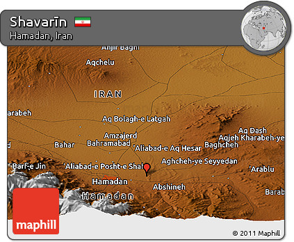 Physical Panoramic Map of Shavarīn