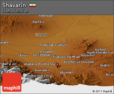 Physical Panoramic Map of Shavarīn