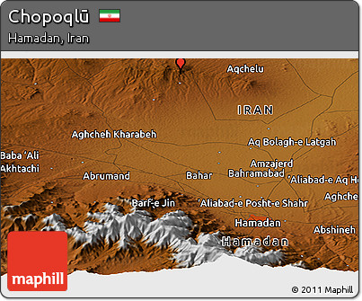 Physical Panoramic Map of Chopoqlū