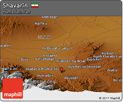Physical Panoramic Map of Shavarīn