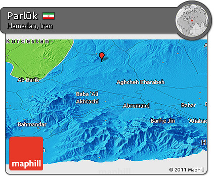 Political Panoramic Map of Parlūk