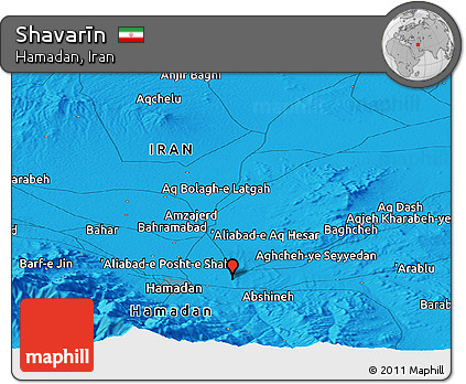 Political Panoramic Map of Shavarīn