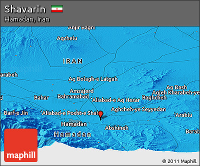 Political Panoramic Map of Shavarīn