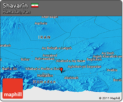 Political Panoramic Map of Shavarīn