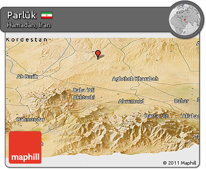 Satellite Panoramic Map of Parlūk