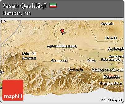 Satellite Panoramic Map of Ḩasan Qeshlāqī