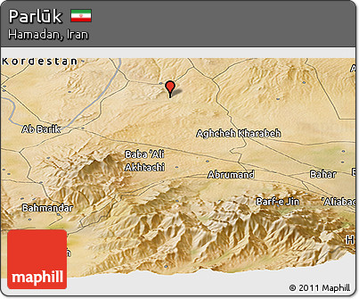 Satellite Panoramic Map of Parlūk