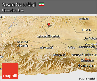 Satellite Panoramic Map of Ḩasan Qeshlāqī