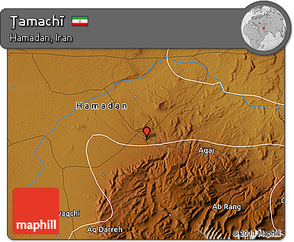 Physical 3D Map of Ţamachī