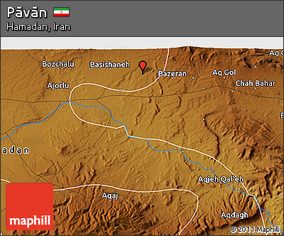 Physical 3D Map of Pāvān