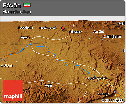 Physical 3D Map of Pāvān