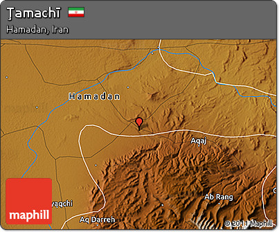 Physical 3D Map of Ţamachī