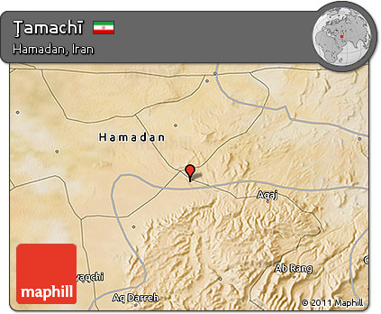 Satellite 3D Map of Ţamachī