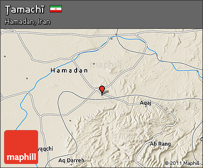 Shaded Relief 3D Map of Ţamachī