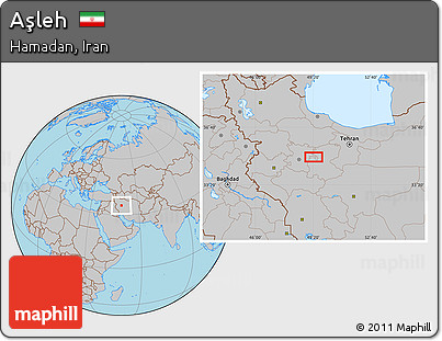 Gray Location Map of Aşleh