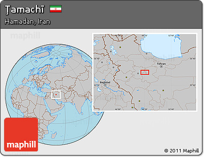 Gray Location Map of Ţamachī